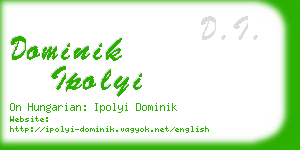 dominik ipolyi business card